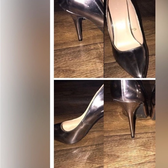 Wild Diva Metallic Silver Heels - Picture 2 of 11